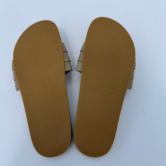 Beatrice Valenzuela Monocolor Sandalia Slides Sandals US Size 7 Taupe - Picture 7 of 14